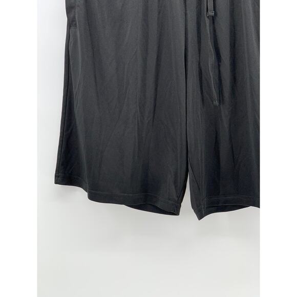 UNBRANDED Men's Black Solid Pull-On Relaxed Fit Casual Active Shorts SZ L - Picture 7 of 10